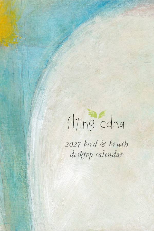 2027 bird &amp; brush desk calendar