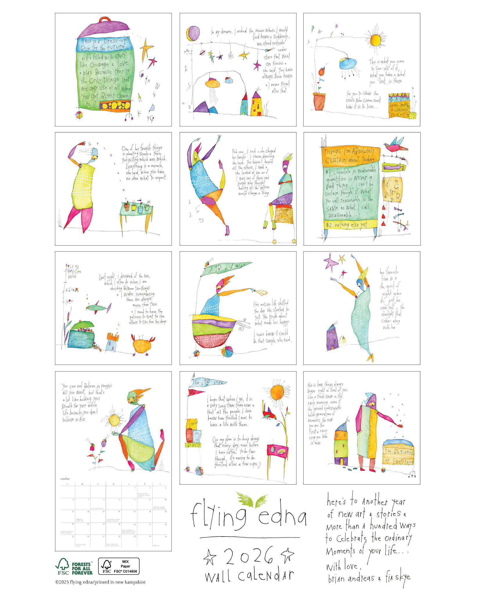 wholesale 2026 classic wall calendar
