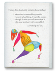 greeting card: absolute certainty