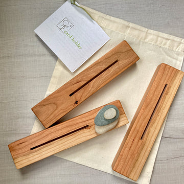 repurposed wood card holder