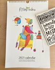 made-up holiday card pack + 2025 classic wall calendar