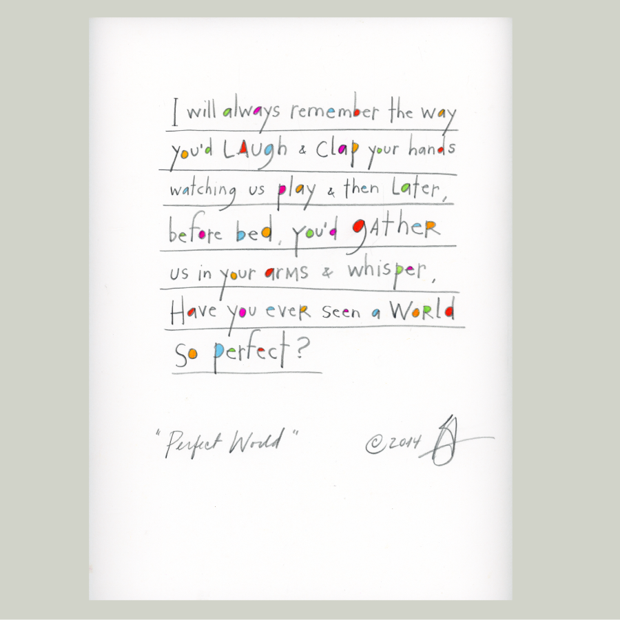 original pen &amp; ink &amp; watercolor: perfect world
