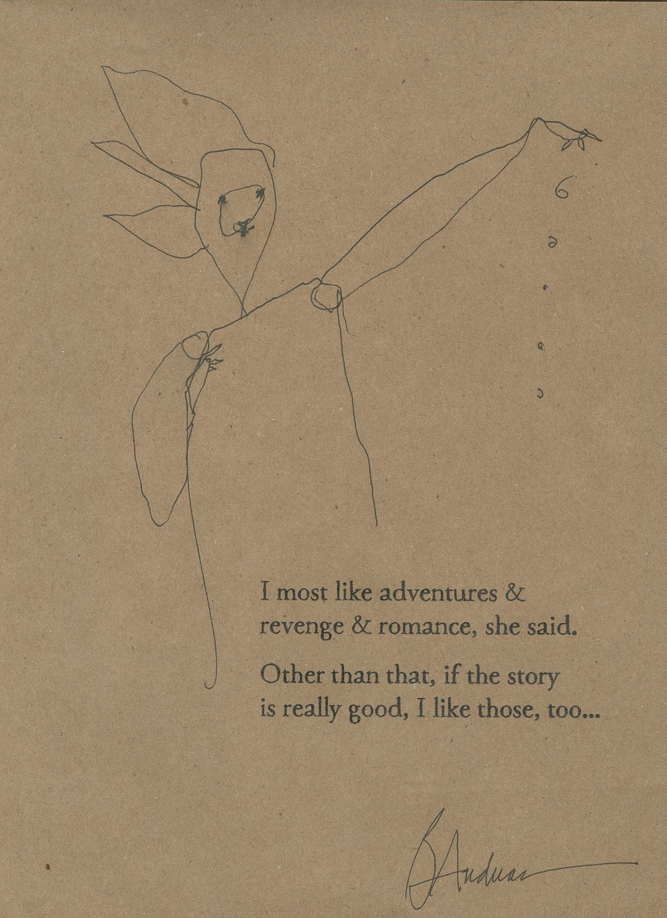 original pen &amp; ink: good stories