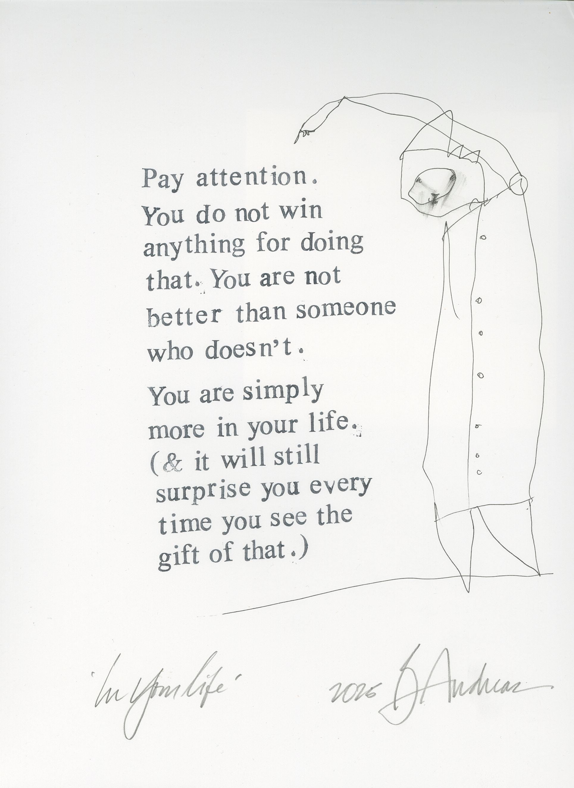 original pen &amp; ink: in your life