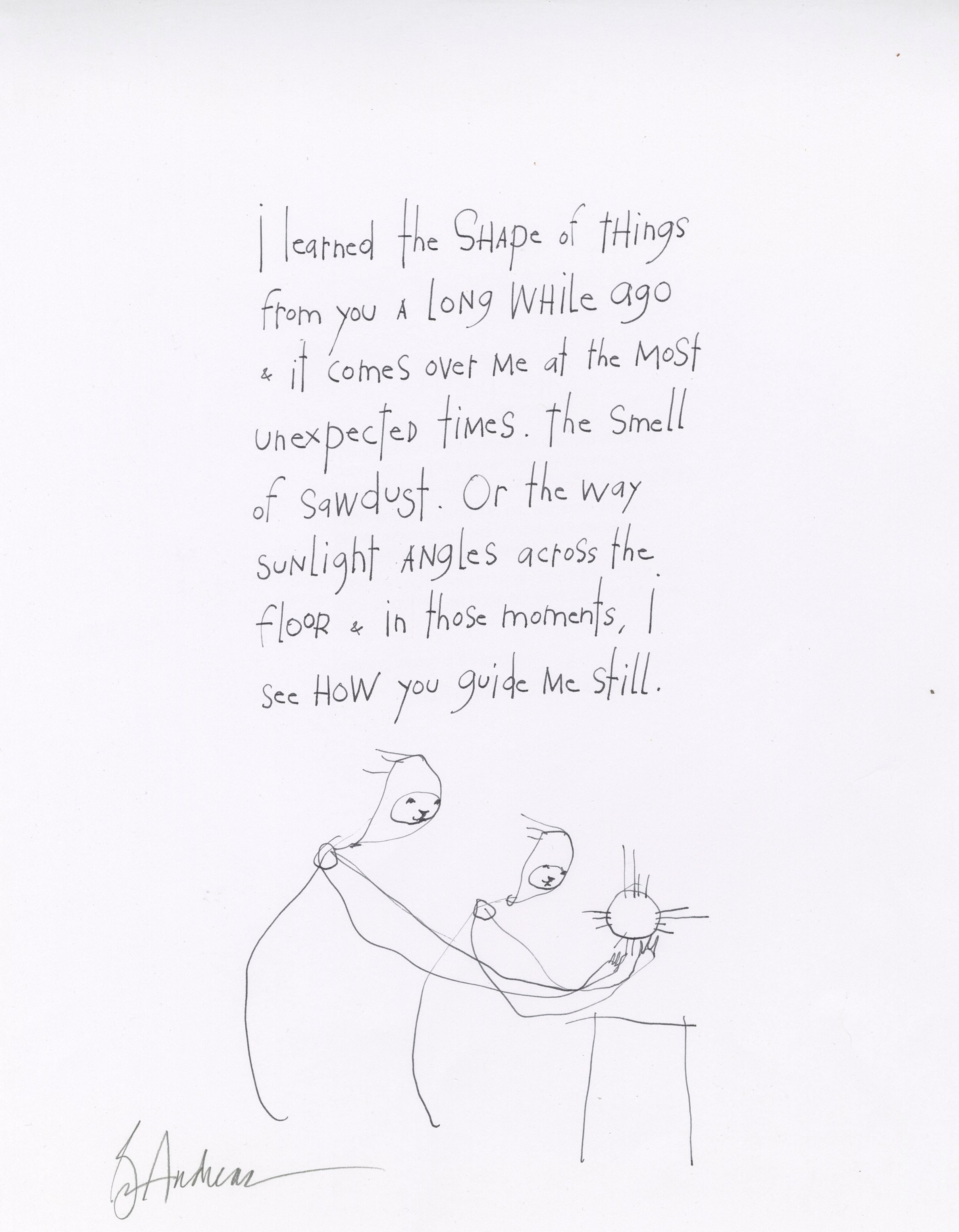 original pen &amp; ink: shape of things