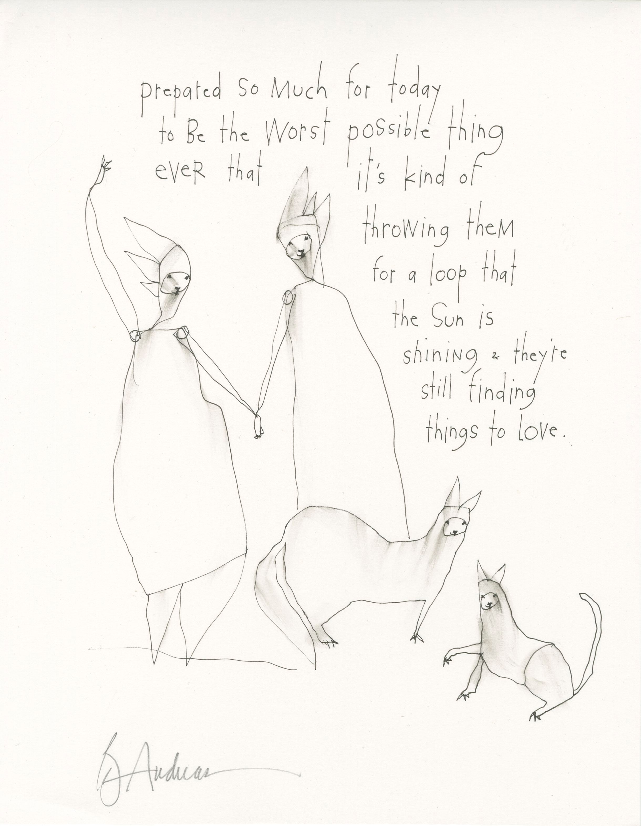 original pen &amp; ink: things to love