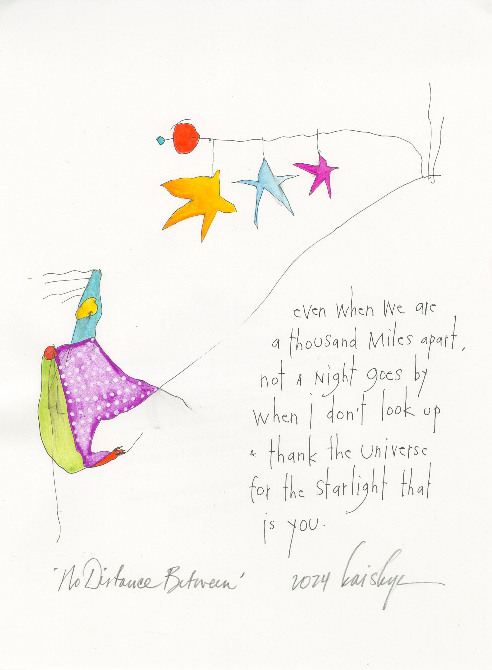 original watercolor: no distance between