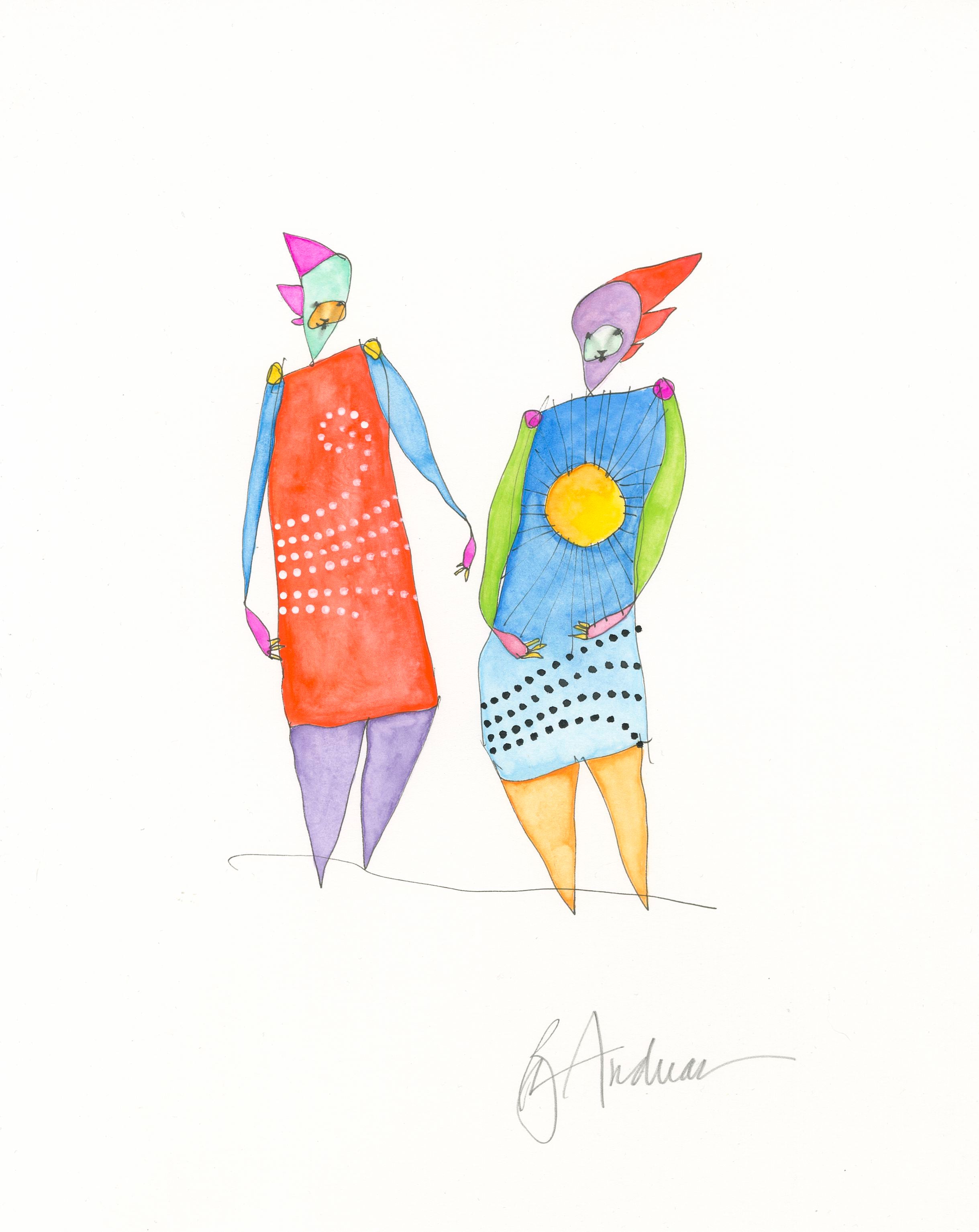original watercolor: holding sunlight