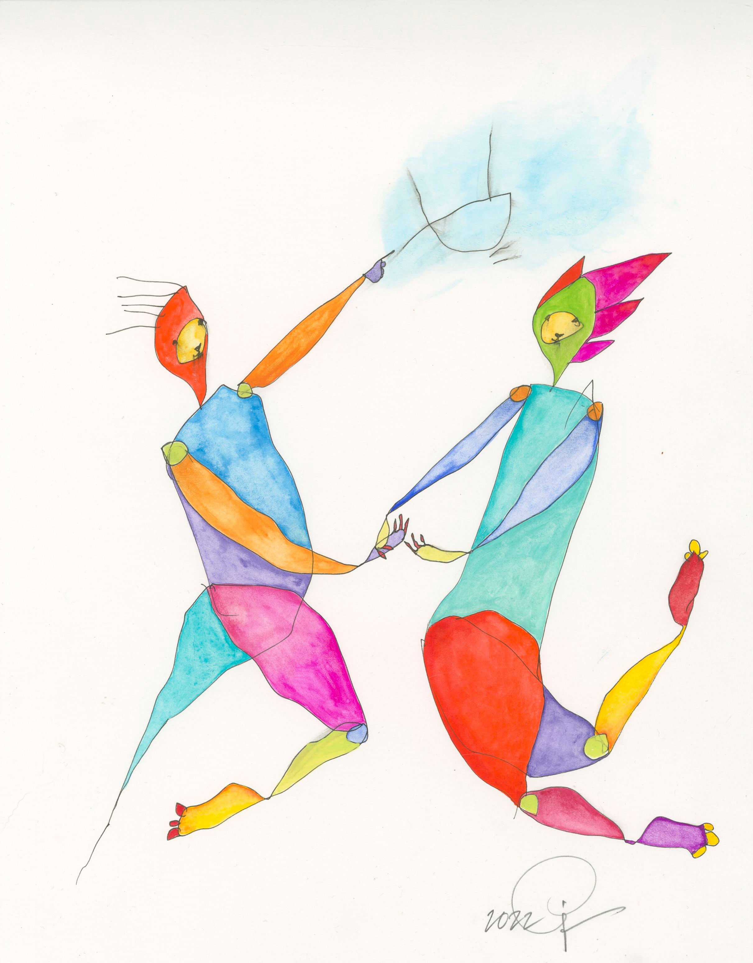 original watercolor: secret language
