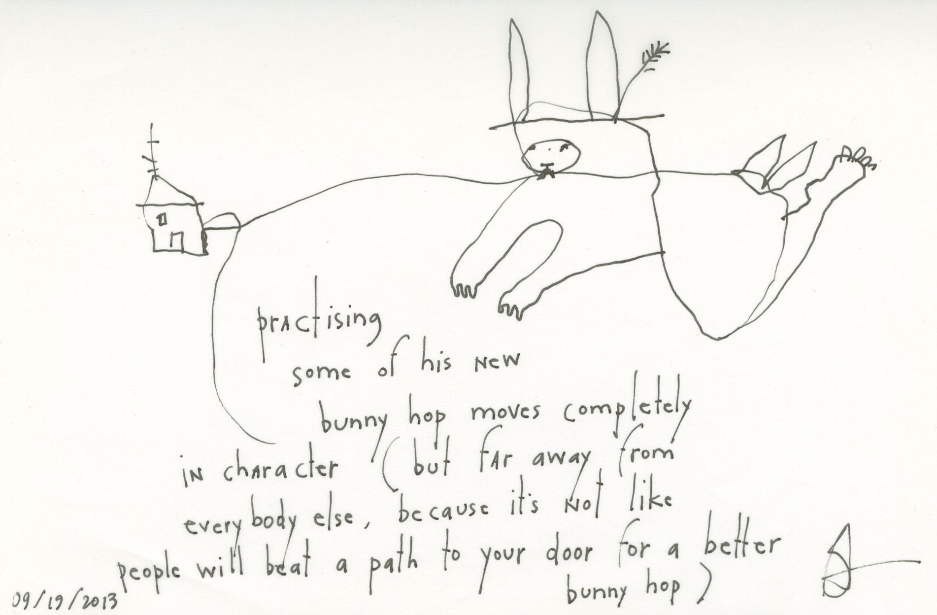 original vellum: bunny hop