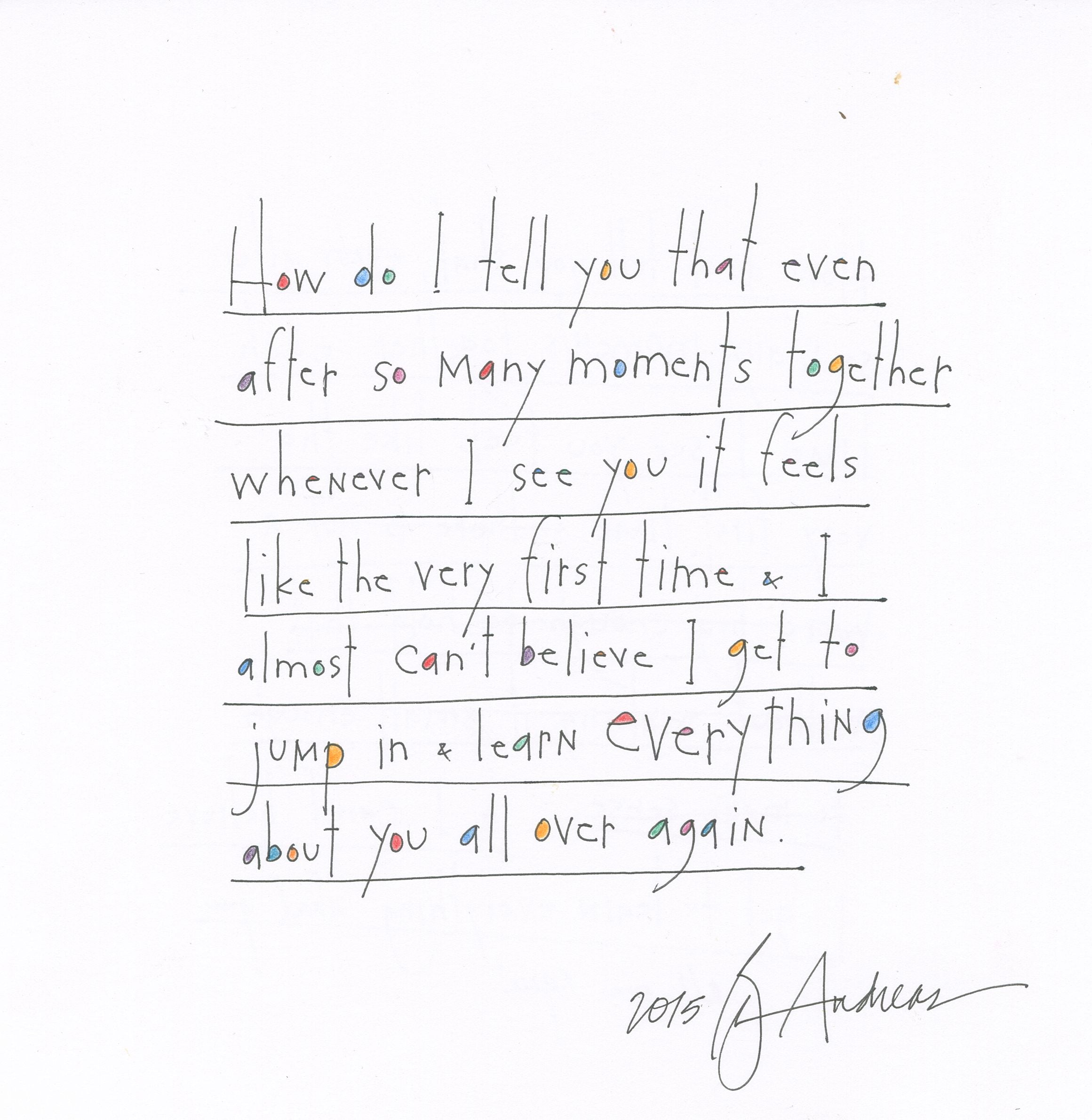 original pen + colored pencil: jump in