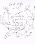 original pen + ink: real home - double sided