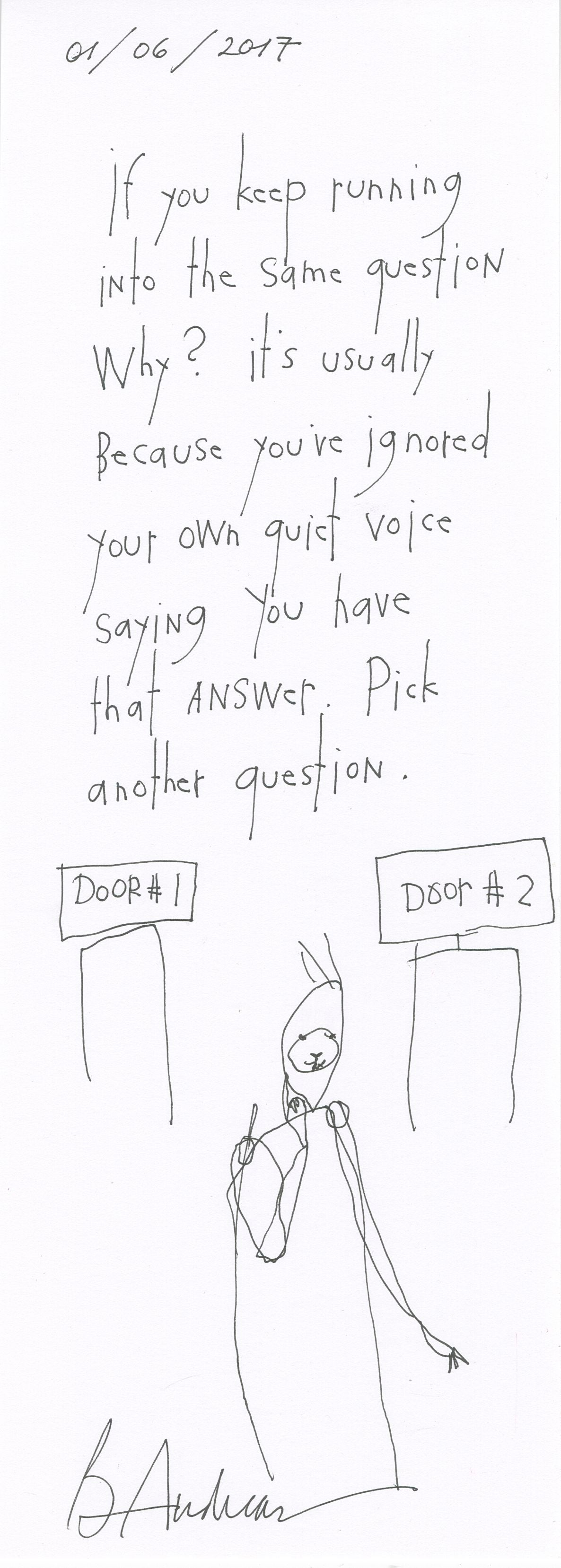 original pen + ink: a new question