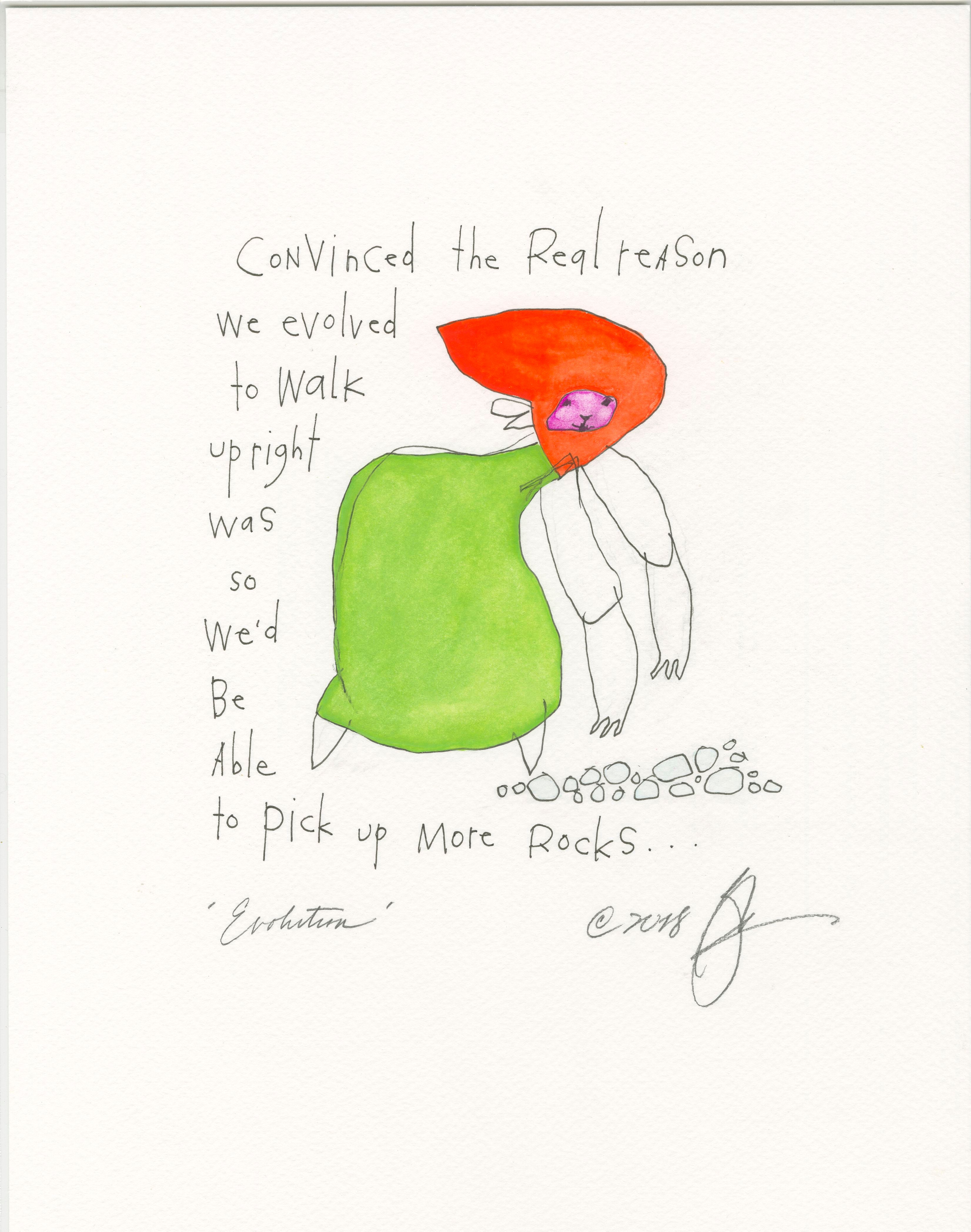 original pen + ink + watercolor: evolution