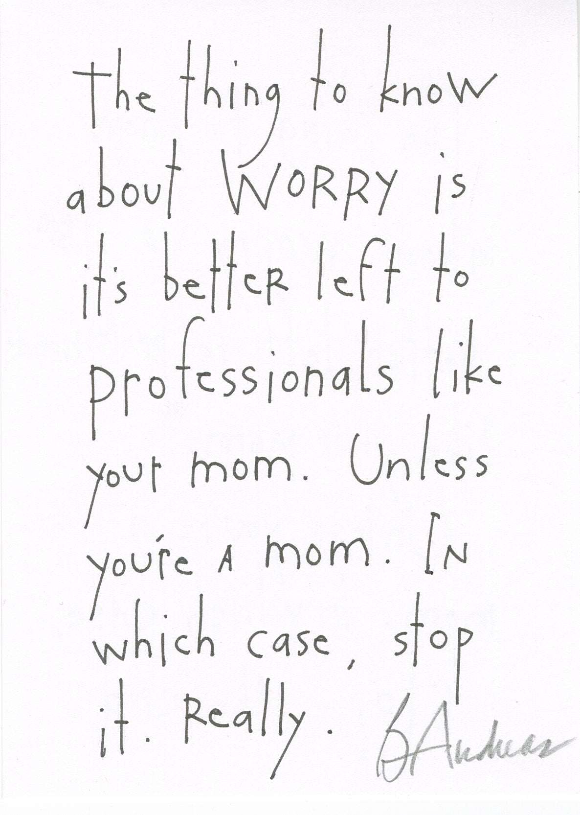 original pen + ink: professional mom