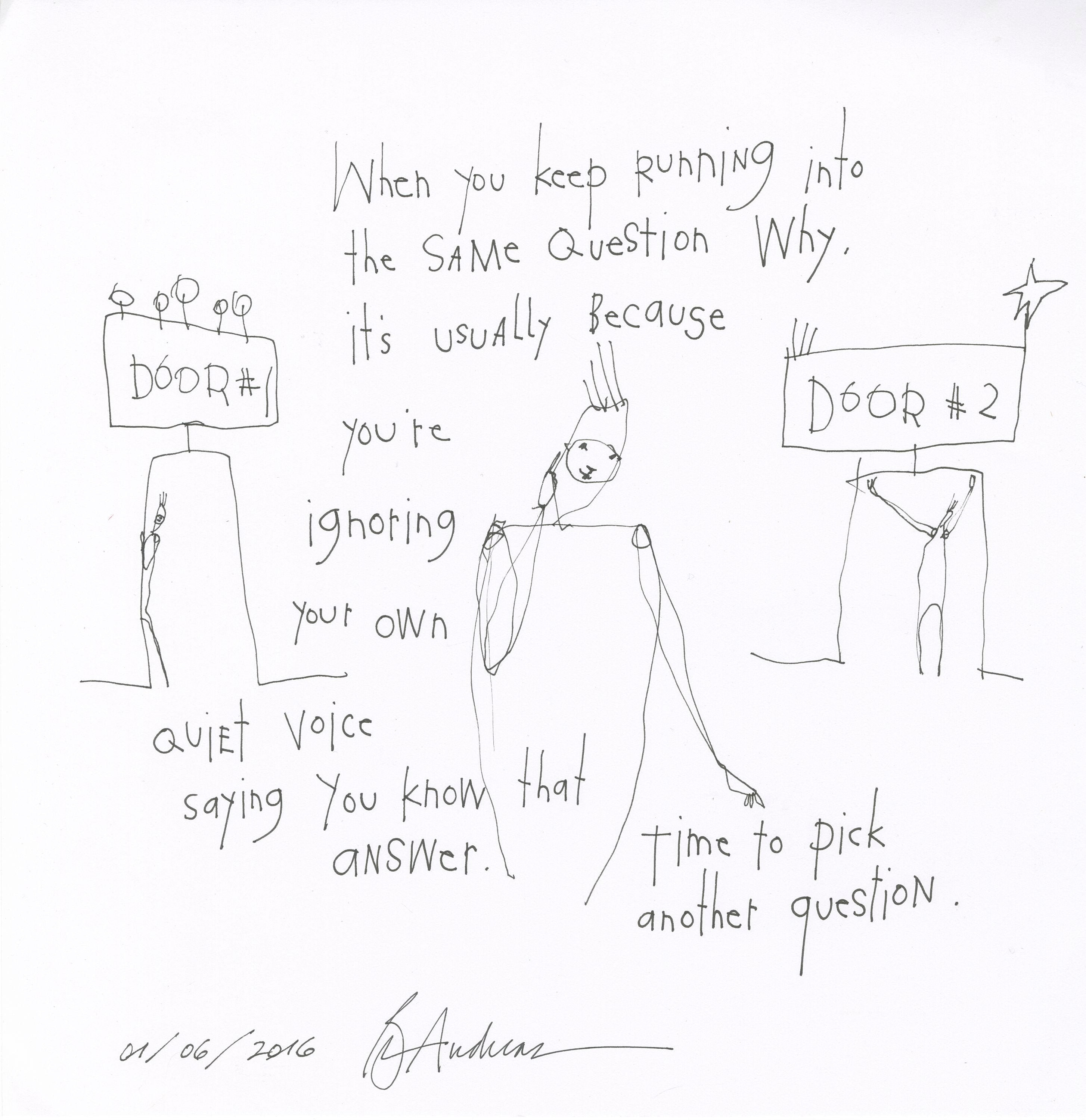 original pen + ink: a new question