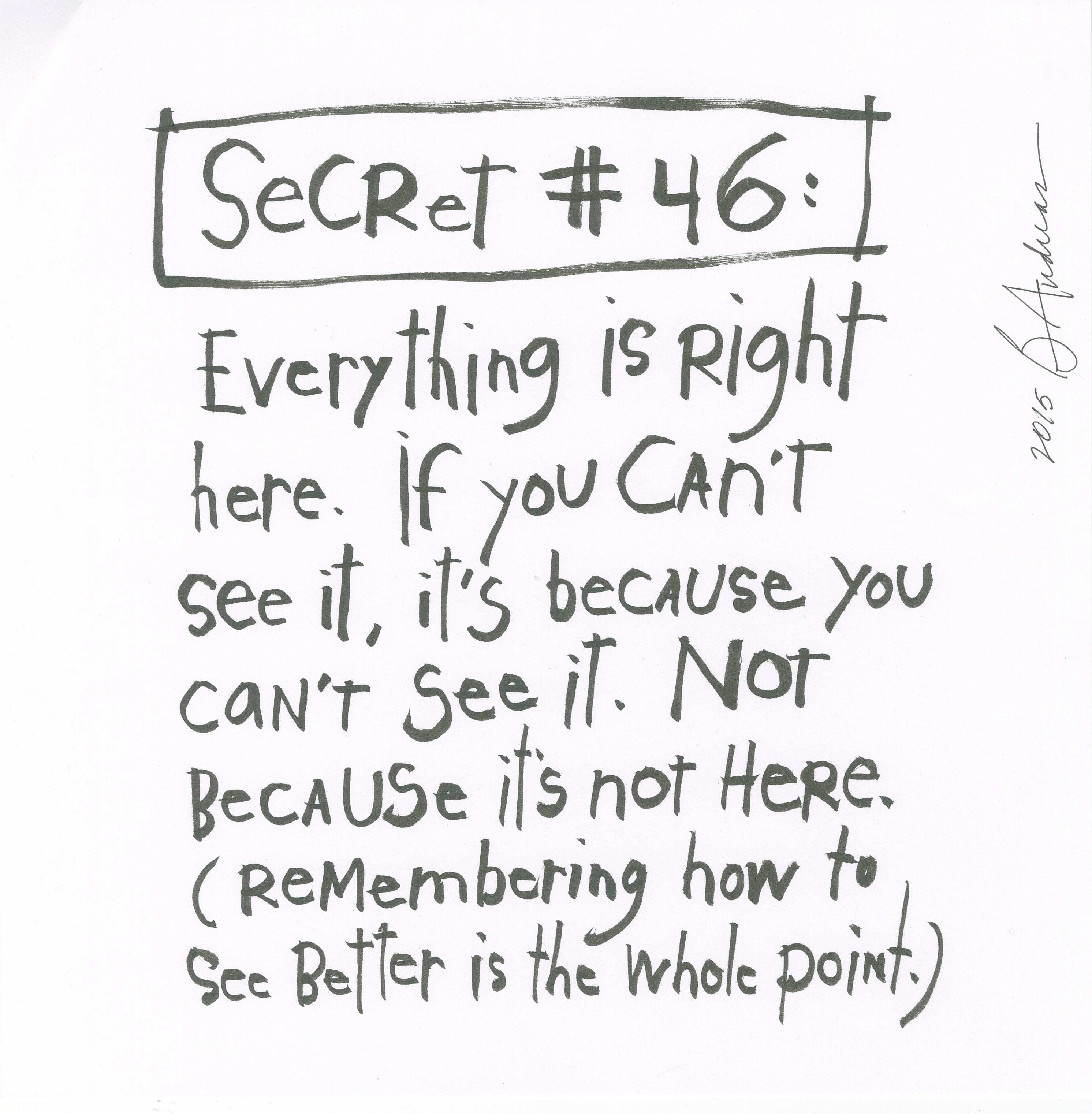 original brush pen: secret 46