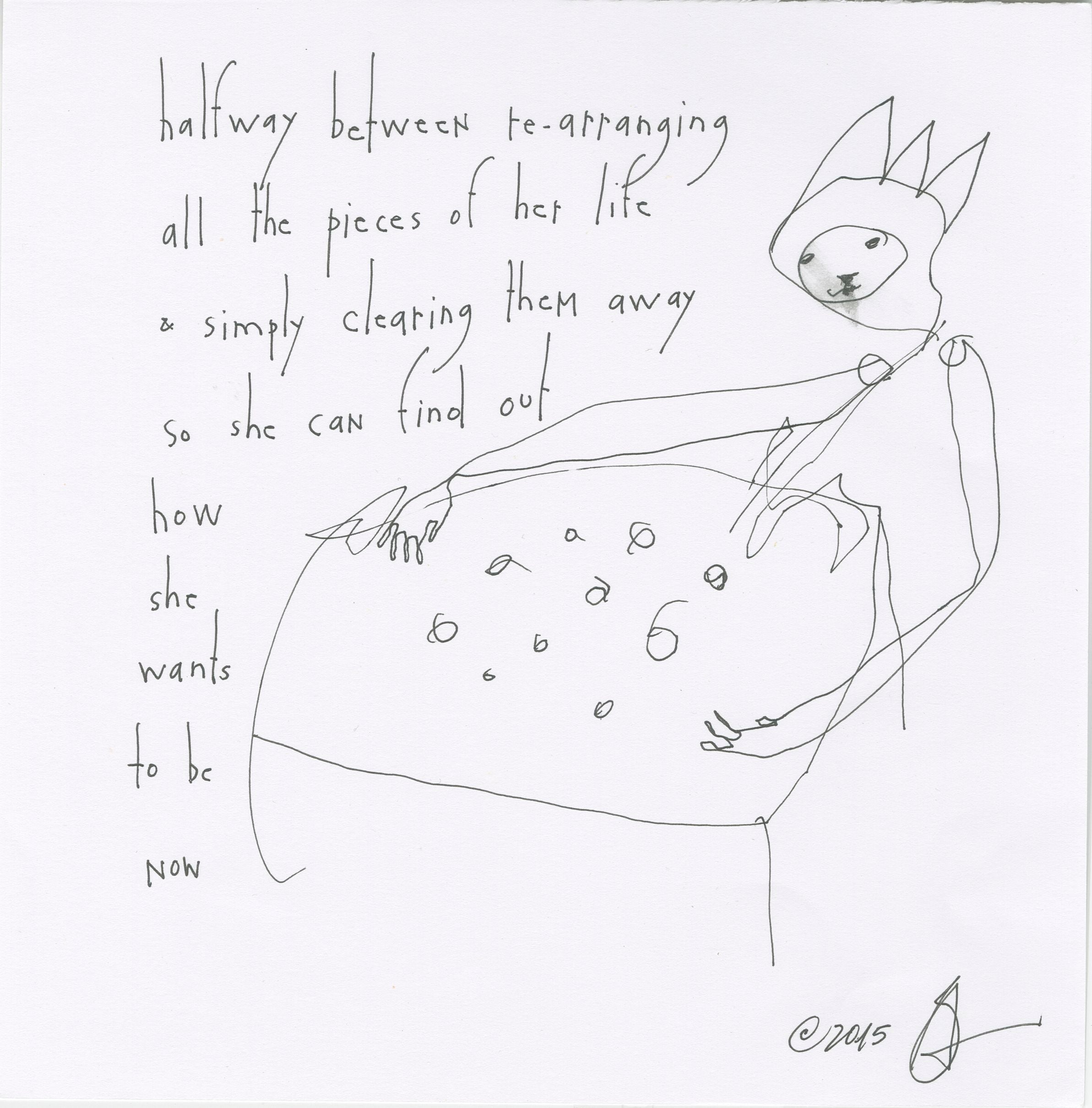 original pen &amp; ink: rearrange
