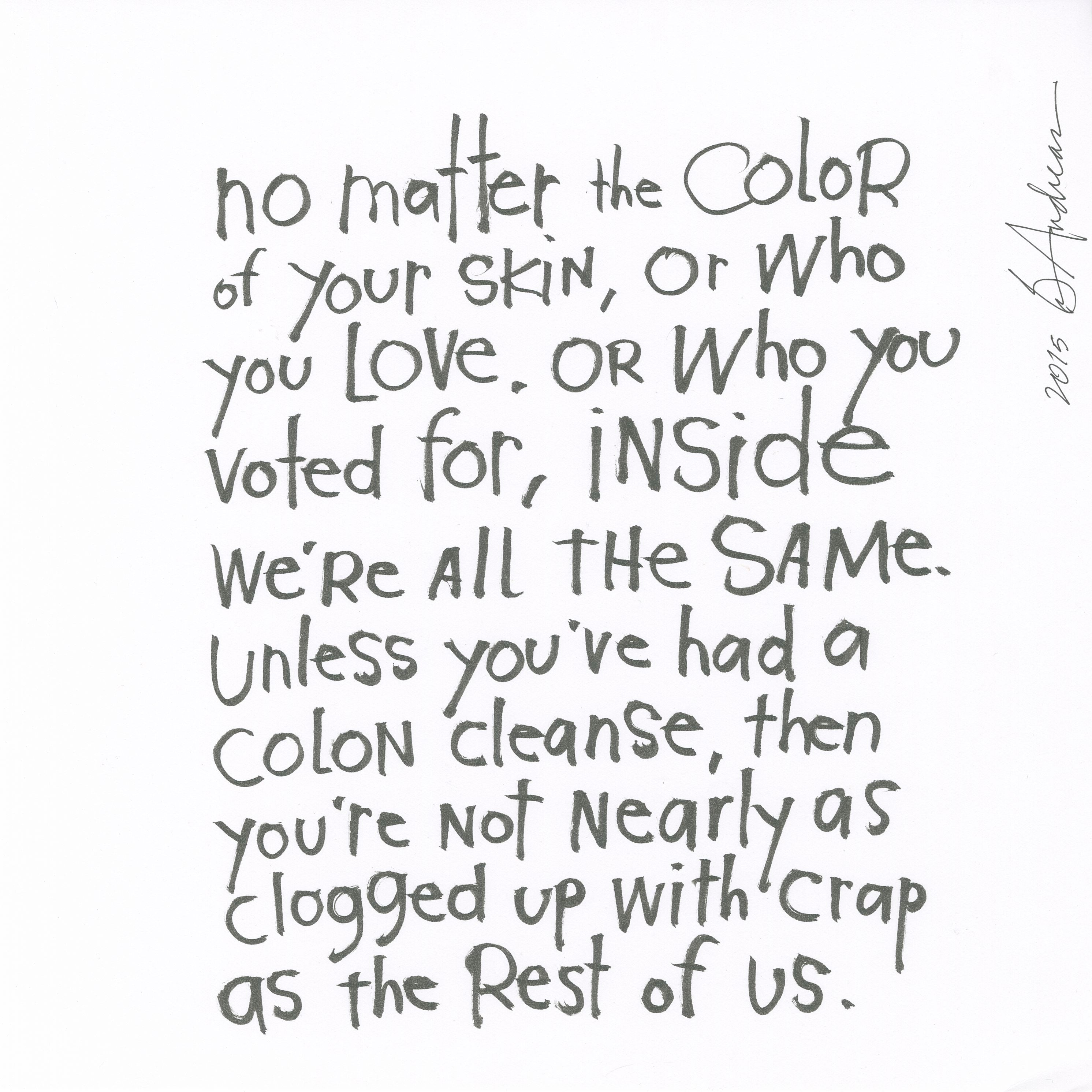 original brush pen: all the same