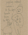 original pen + ink on napkin: double sided stories