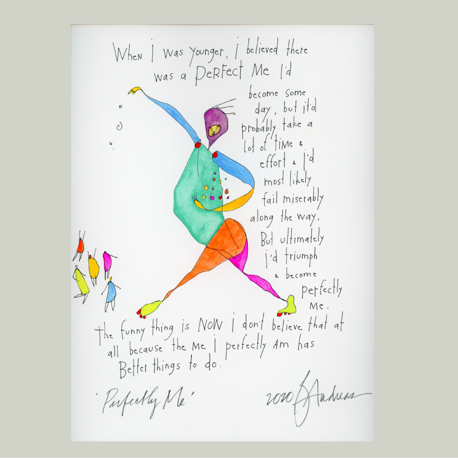 original pen &amp; ink &amp; watercolor: perfectly me