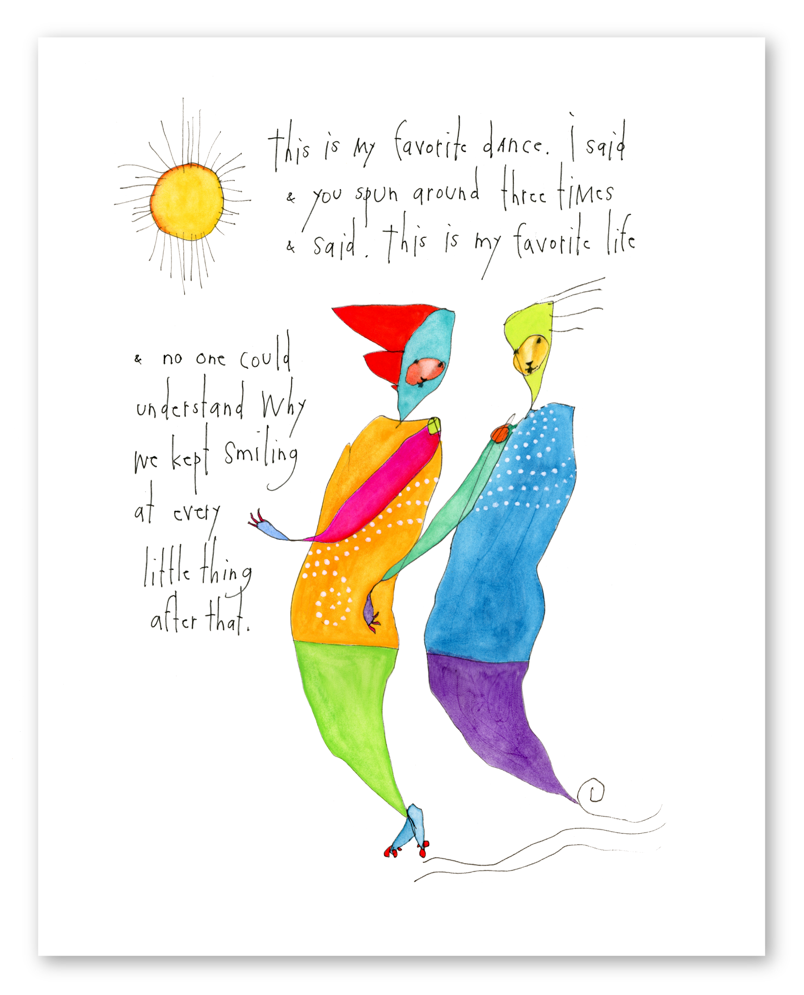 favorite life art print