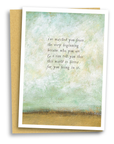 greeting card: bird & brush fellow traveler