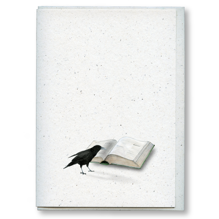 greeting card: bookworm