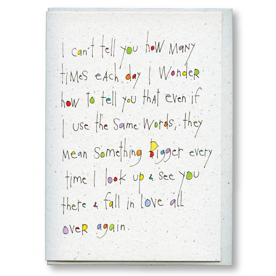 greeting card: all over
