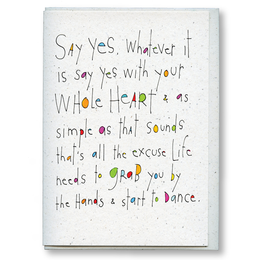 greeting card: say yes