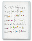 greeting card: say yes