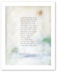bird & brush: the heart of the world print