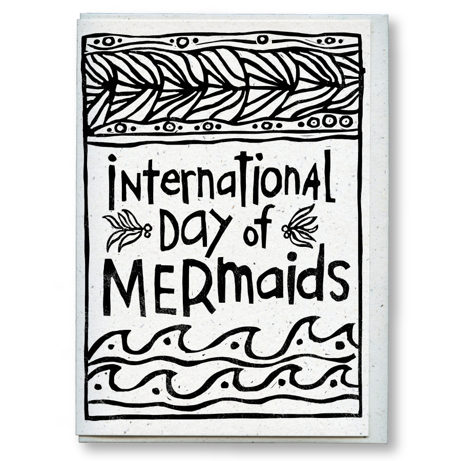 greeting card: international day of mermaids