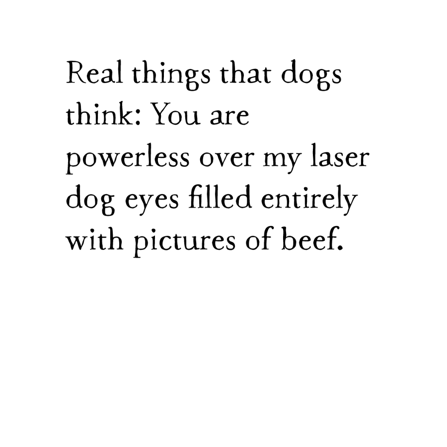 greeting card: laser dog eyes