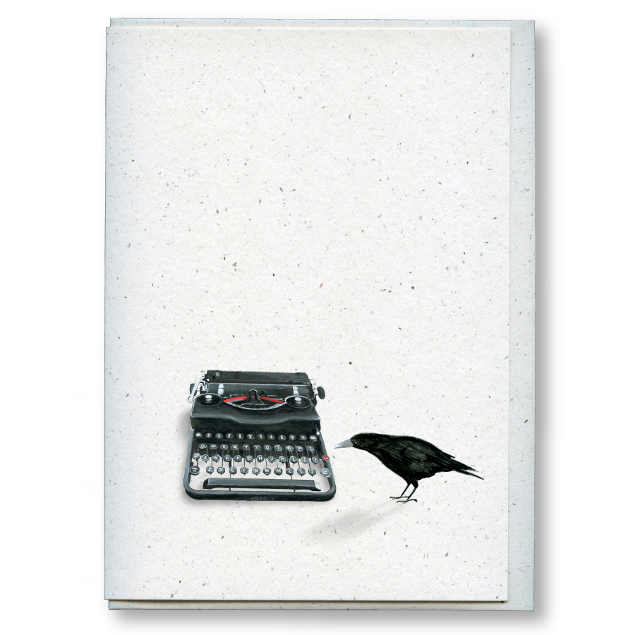 greeting card pack: miranda the curious crow