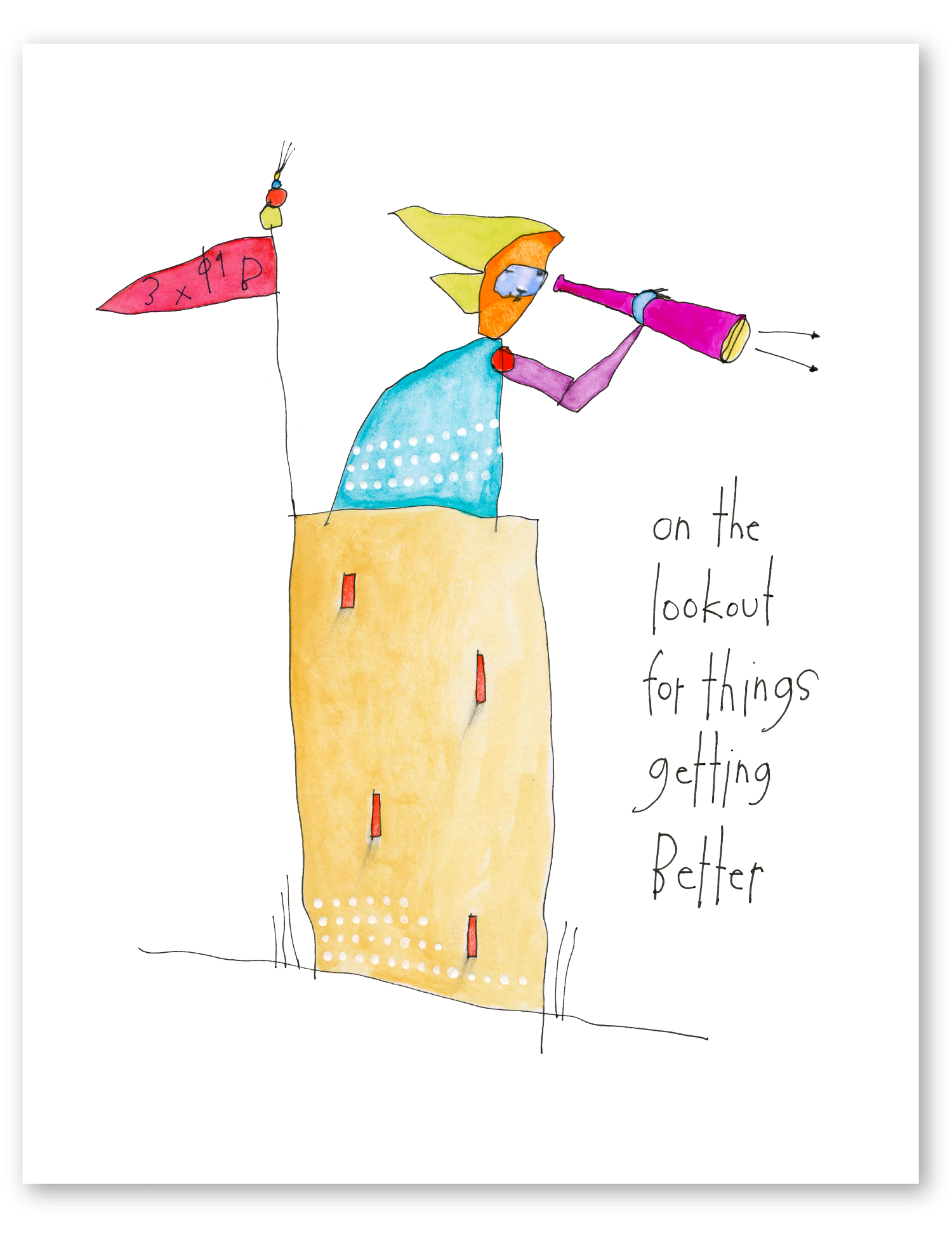on the lookout art print