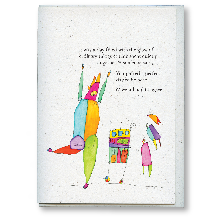 greeting card: perfect day