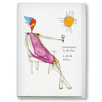 greeting card: permanent to do list