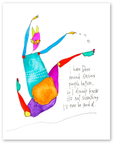 serious problem art print