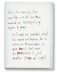 greeting card: shape of light