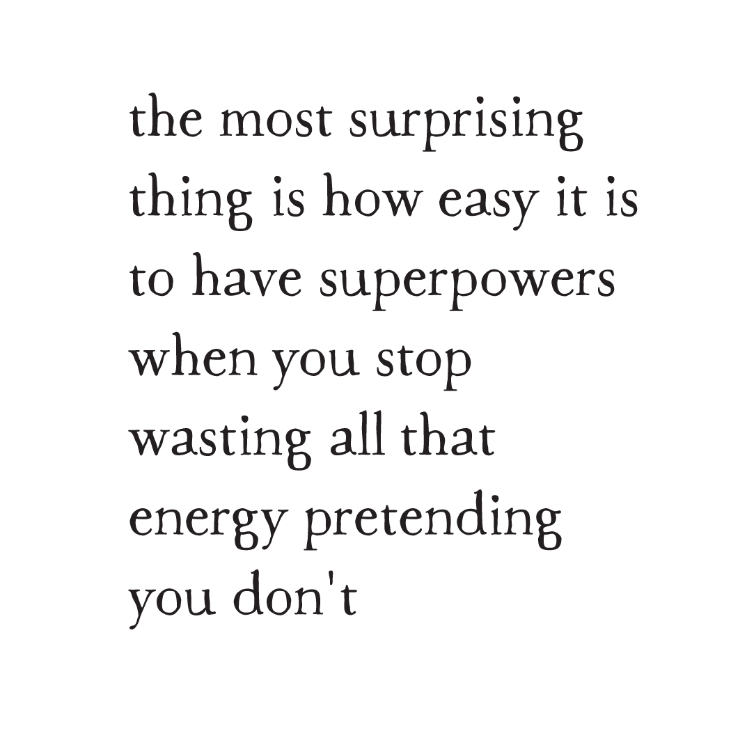 greeting card: surprise superpower