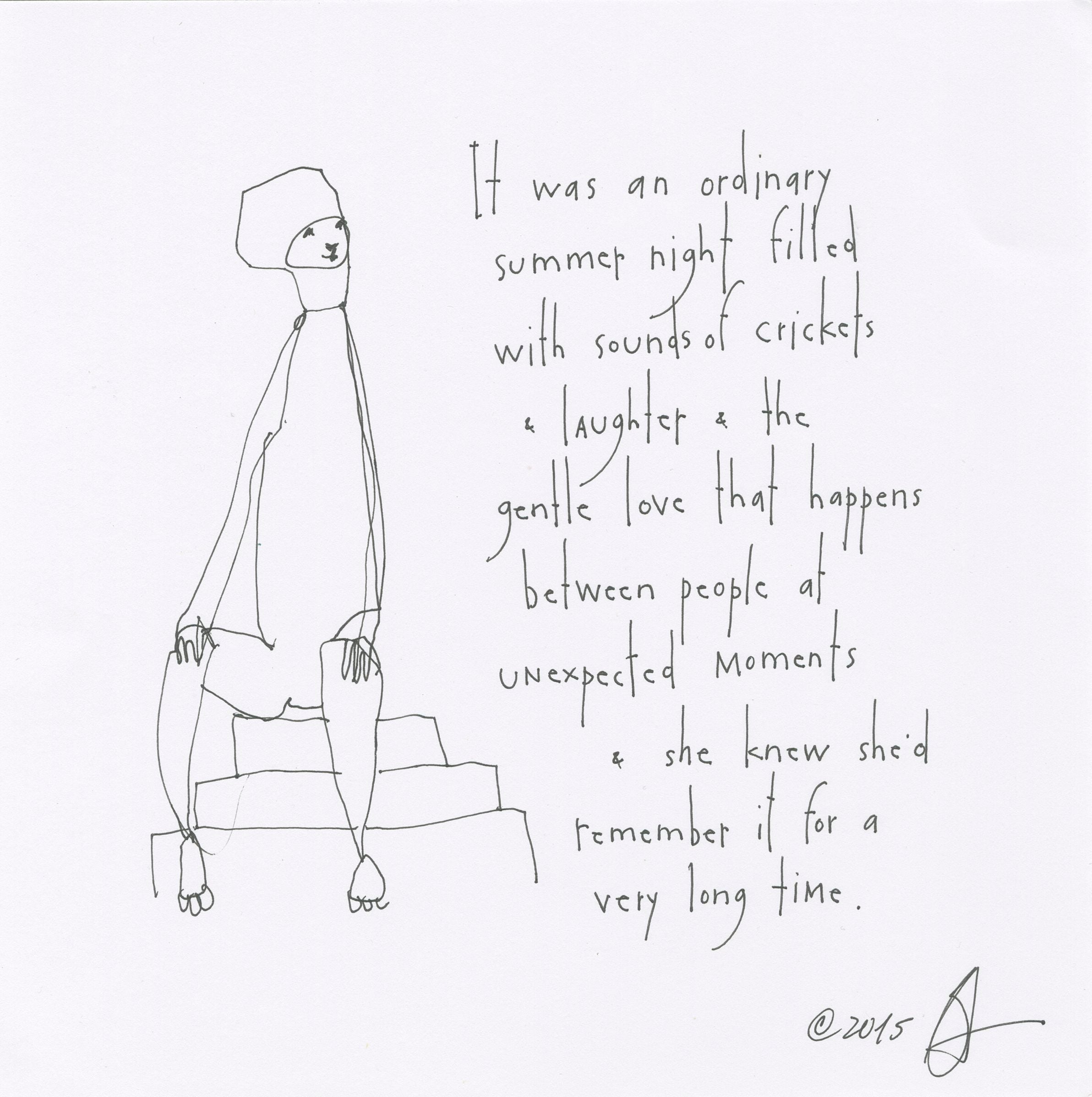 original pen &amp; ink: unexpected moments