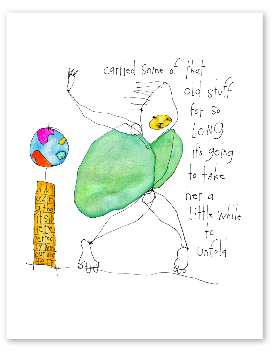 atlas unshrugging art print