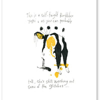 bumblebee yoga art print