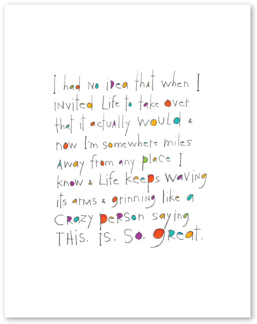 crazy life art print