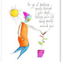 joy walk art print