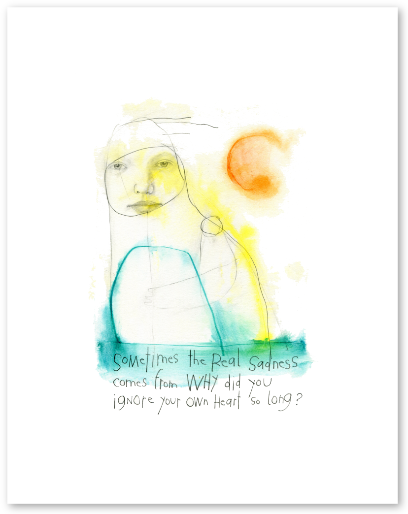 knowing (ink) art print
