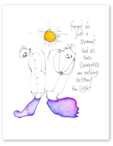light & shadow art print
