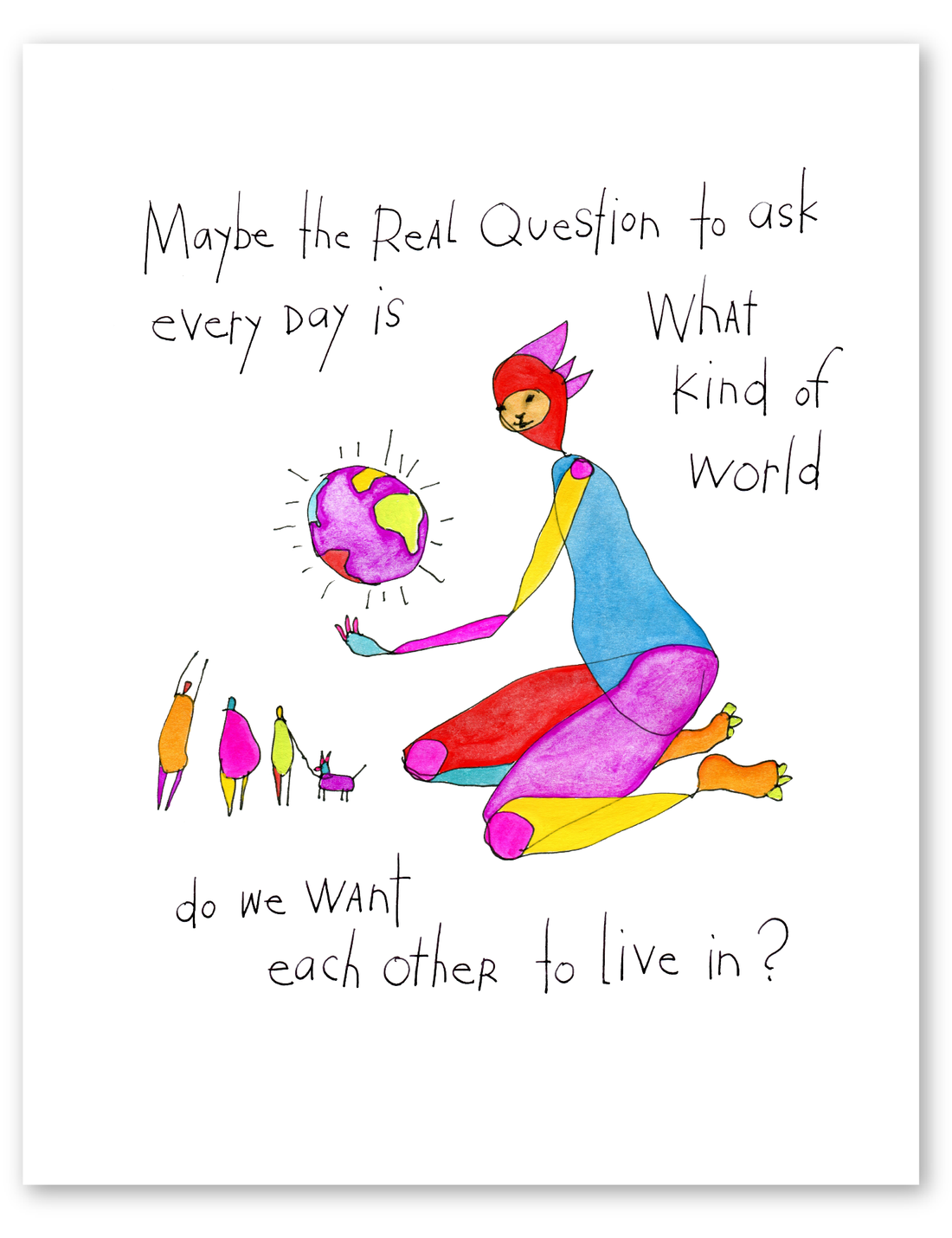 real question art print