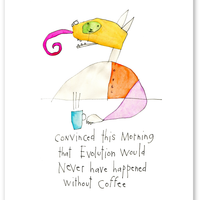 coffee evolution art print